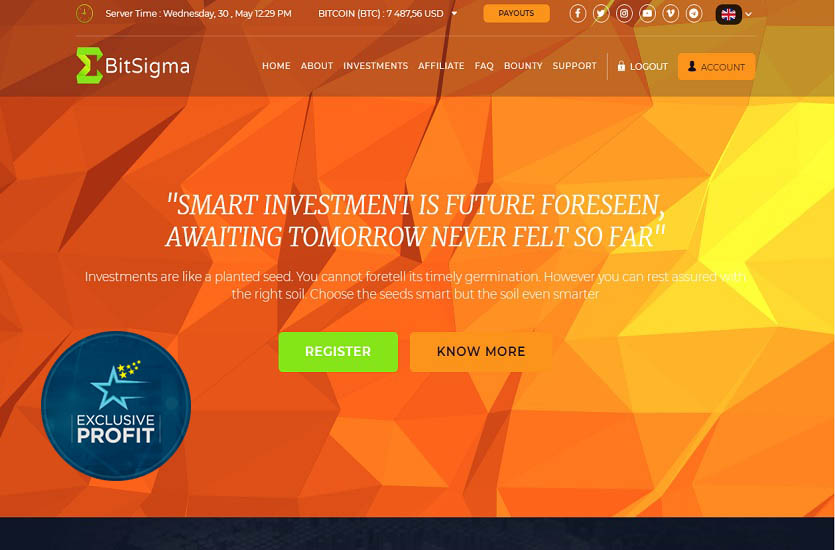 Bitsigma screenshot