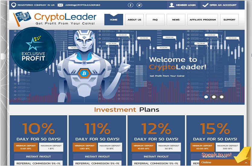 CryptoLeader screenshot
