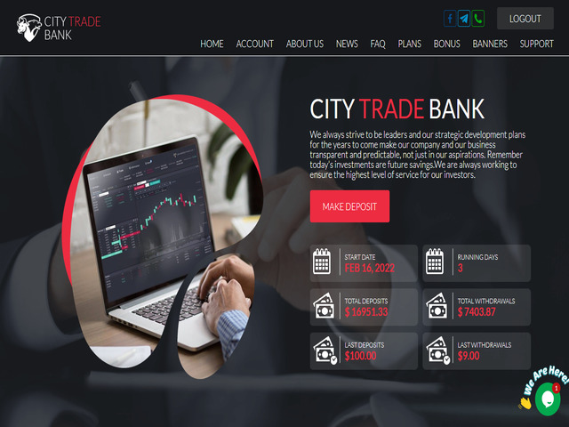 City Trade Bank screenshot