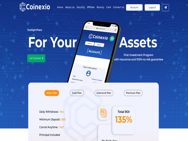 Coinexio Limited screenshot