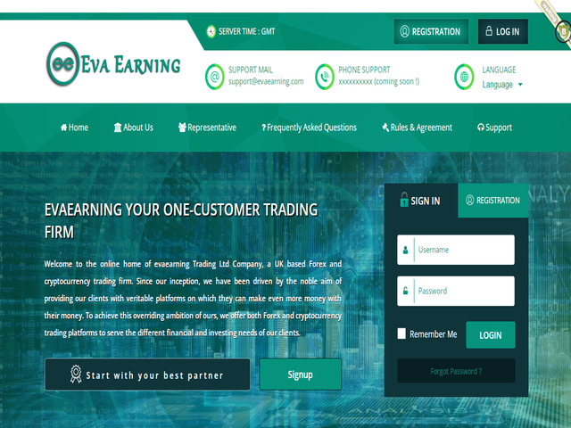 Evaearning screenshot