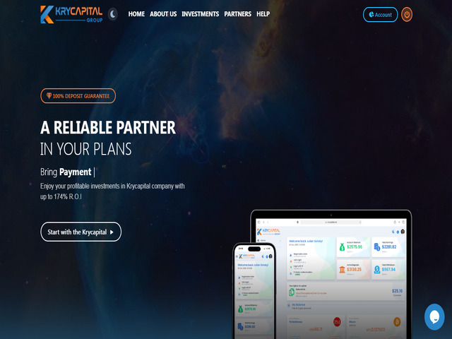 Krycapital Group screenshot