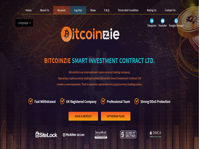 Bitcoinzie screenshot