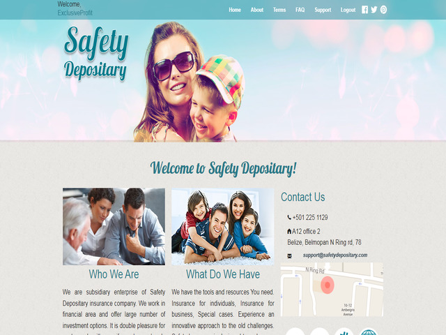 Safetydepositary screenshot